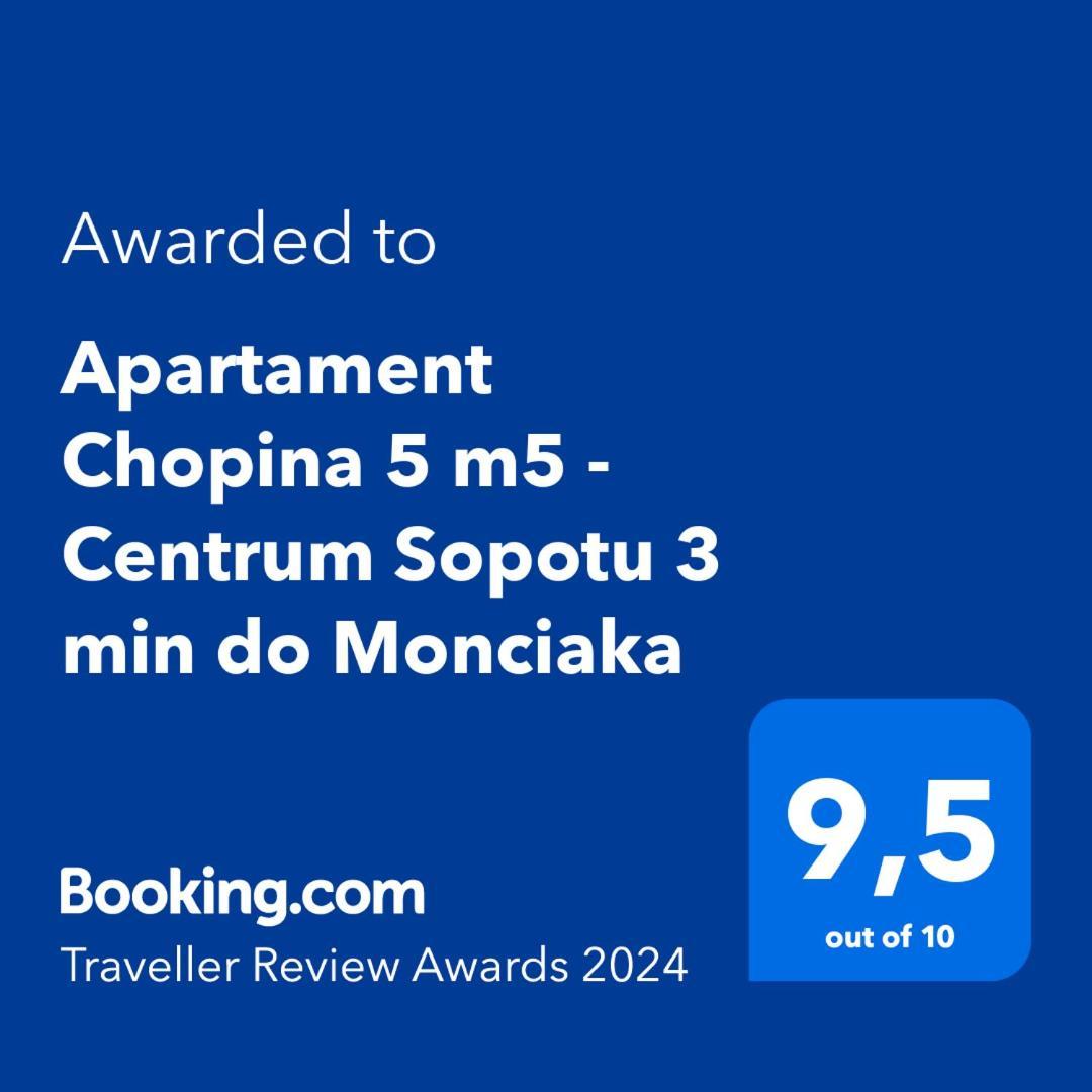 Apartament Chopina 5 M5 - Centrum Sopotu 3 Min Do Monciaka Kültér fotó